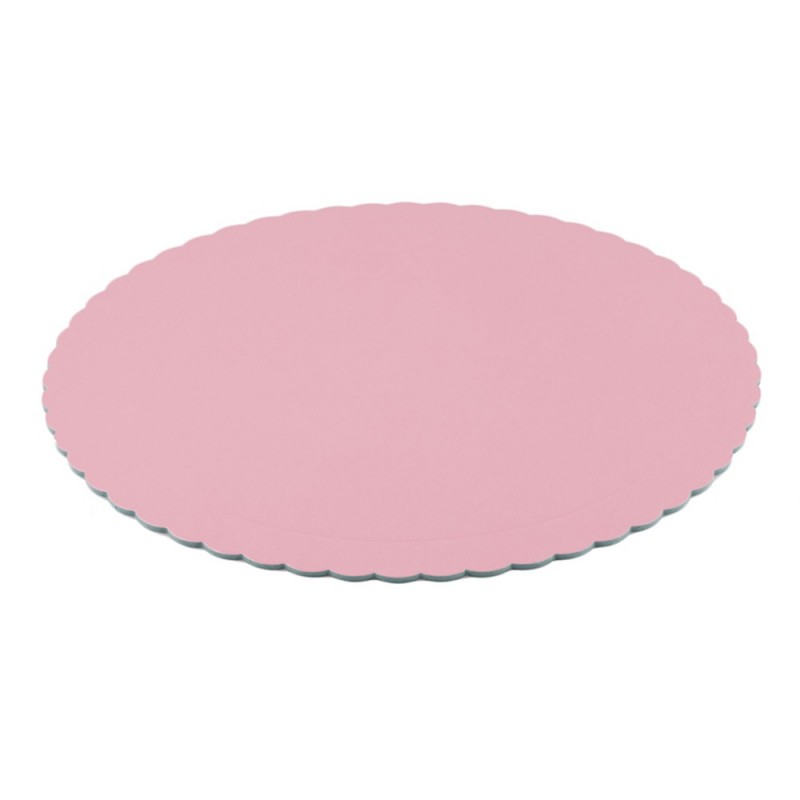Base redonda rosa bebé 25 cm  (3 mm)