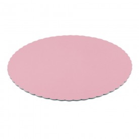 Base redonda rosa bebé 30 cm  (3 mm)