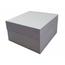 Caja tarta blanca 30x30x15