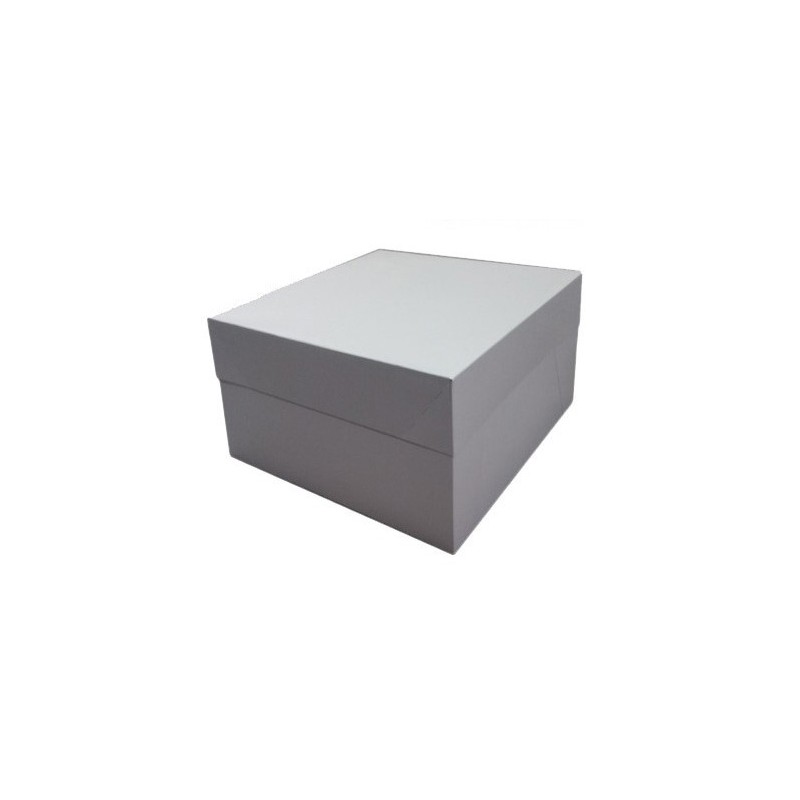 Caja tarta blanca 30x30x15