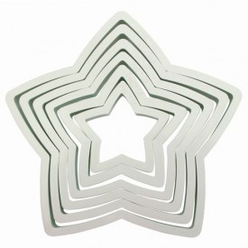 Cortadores Estrellas Plástico Set/ 6 PME