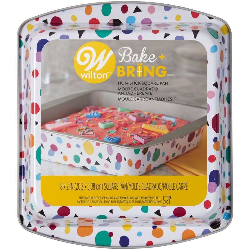 Bake & Bring Molde Tin Geo Cuadrado 20cm Wilton