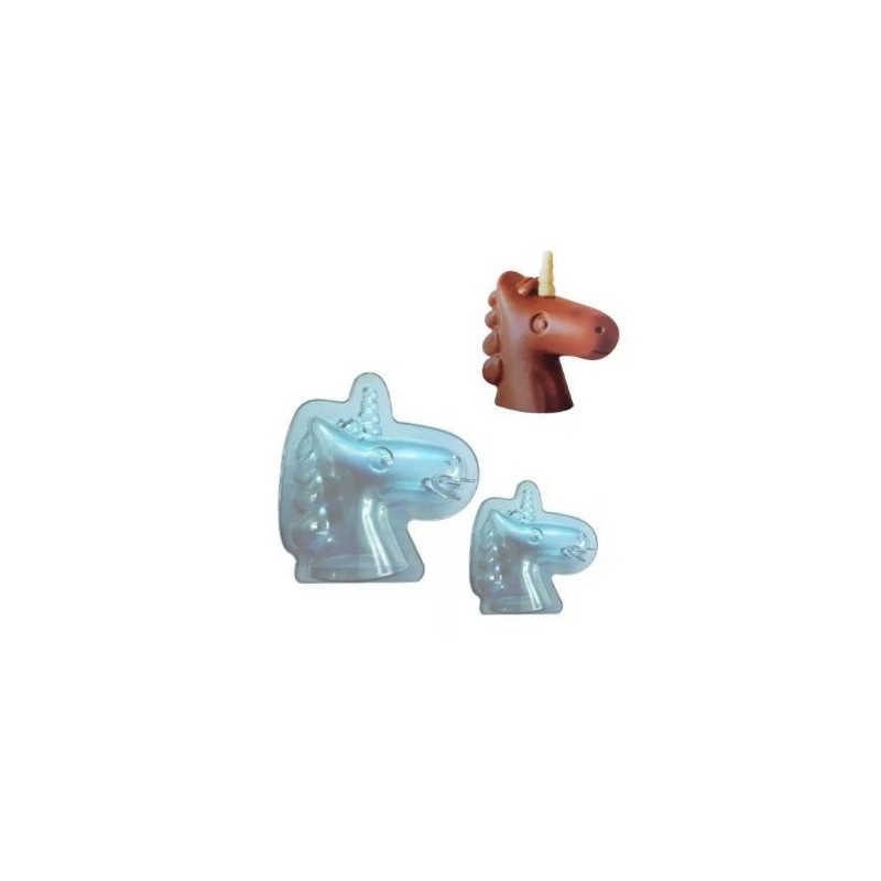 Set 2 Moldes Unicornio 3D