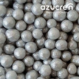 Perlas Azúcar Plata/gris 7 mm