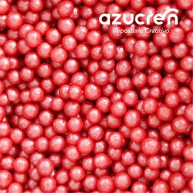 Perlas De Azúcar Rojas 4 mm