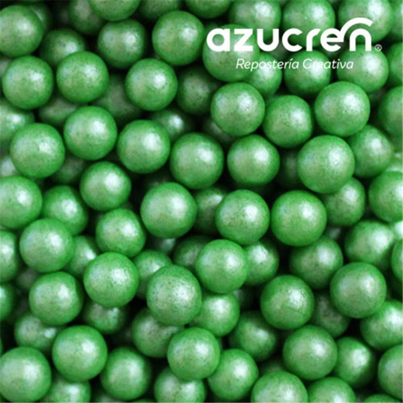 Perlas de Azúcar Verde 7 mm. 90 gr.